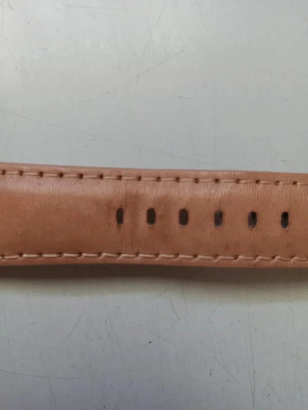 Michael Kors MK2399 Rose Gold Leather Band Watch- Needs Battery